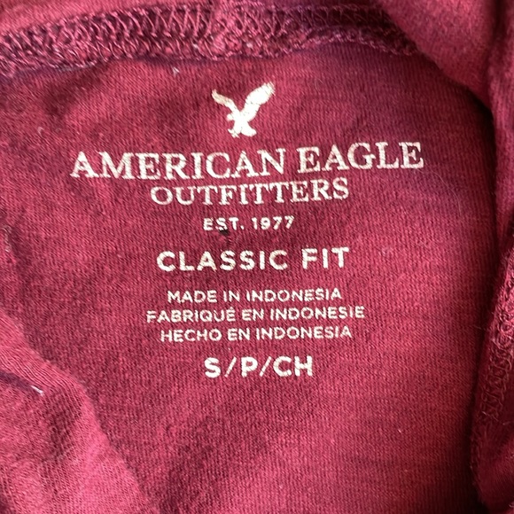 🍂 American Eagle Hooded Long Sleeve with South West Pattern - Picture 3 of 4